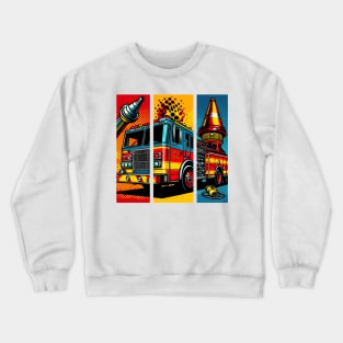 Fire Truck Crewneck Sweatshirt